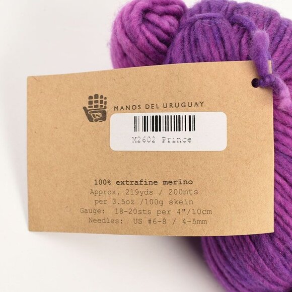 Manos Del Uruguay Maxima Extrafine Merino Wool Yarn 219 yds Color Prince - Picture 3 of 3